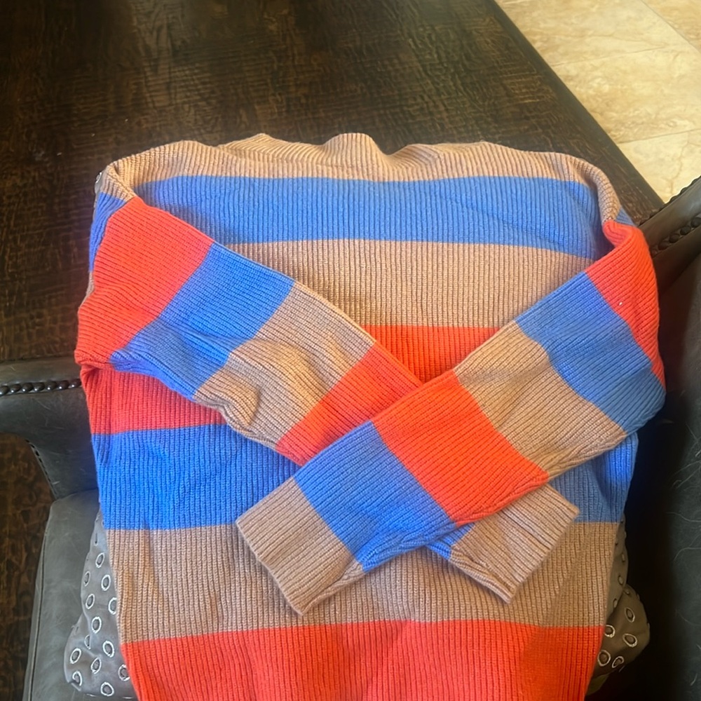 NWT Ann Taylor Colorful Striped Sweater XS